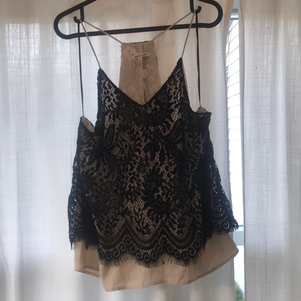 Bleuh Ciel • Lace Overlaid Halter Top
